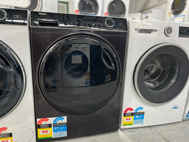 Factory second Haier 9kg Front Load Washing Machine with UV Protect Dark Grey HWF90ANB1 - Second Hand Appliances Geebung